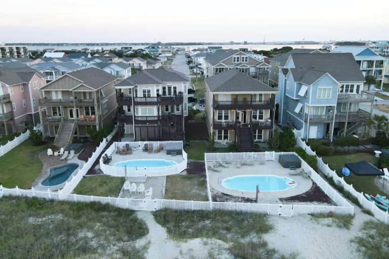 OBX vacation rentals with private pool backyard beach house